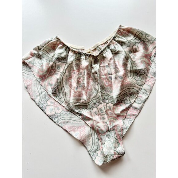 Vintage VICTORIA'S SECRET Paisley Satin Camisole Tap Pants Shorts Set, Size S - Picture 7 of 10